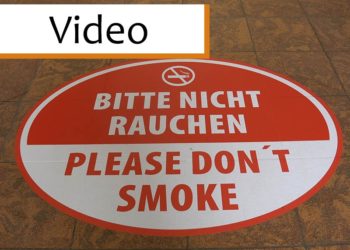 Hinweis "rauchfrei" Spree Galerie Cottbus