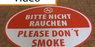 Hinweis "rauchfrei" Spree Galerie Cottbus