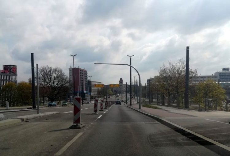 Bauarbeiten: Verkehrsführung am Cottbuser Bahnhofsberg verändert