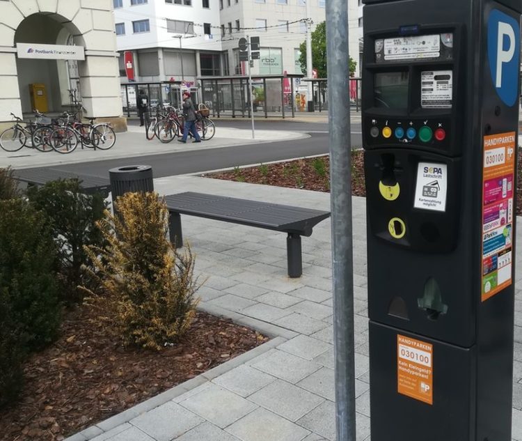Parkscheinautomat Postparkplatz Cottbus