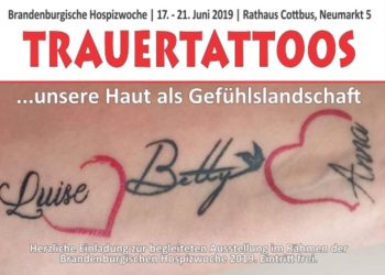 Plakat Brandenburgische Hospizwoche in Cottbus