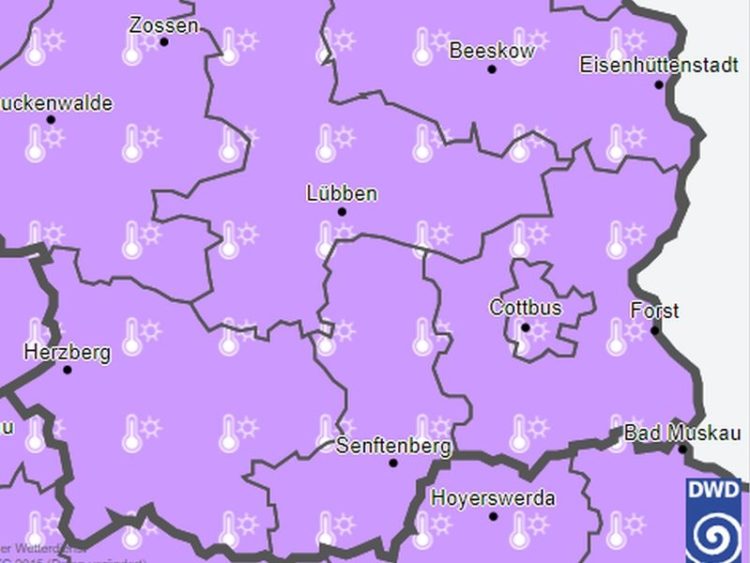 Hitzewarnung für die Lausitz