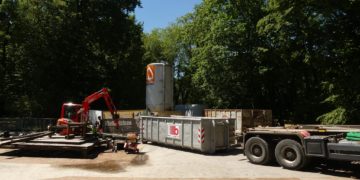 Spremberger Turm ensteht neu. Cottbuser Wasserspielplatz wird weiter gebaut