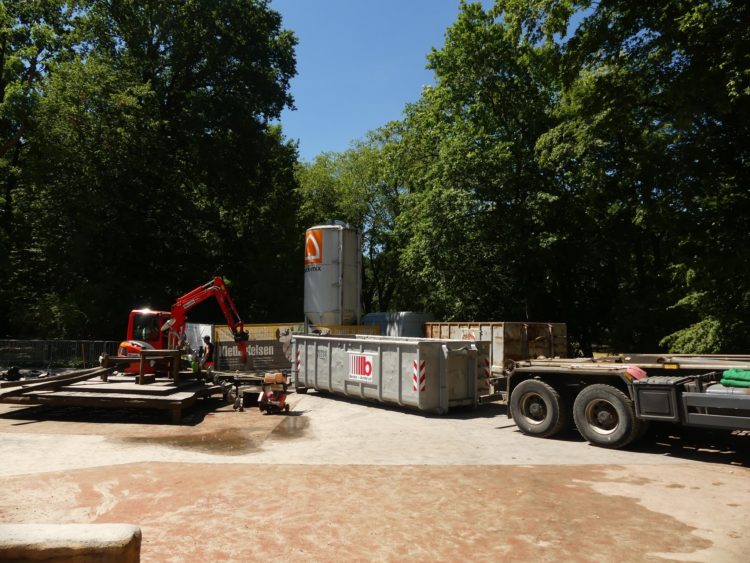 Spremberger Turm ensteht neu. Cottbuser Wasserspielplatz wird weiter gebaut