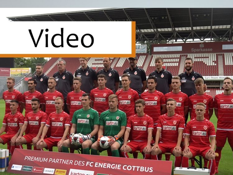 Neues Mannschaftsfoto FC Energie Cottbus Saison 2019/20