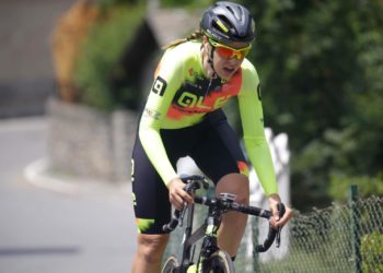 Romy Kasper und Franz Schiewer beim Europakriterium der Steher in Forst