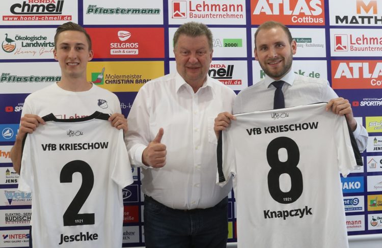 VfB Krieschow verlängert mit Erich Jeschke und Philipp Knapczyk