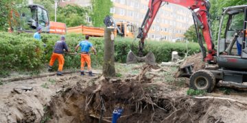 Rohrbruchreparatur in Cottbus-Sachsendorf hat begonnen