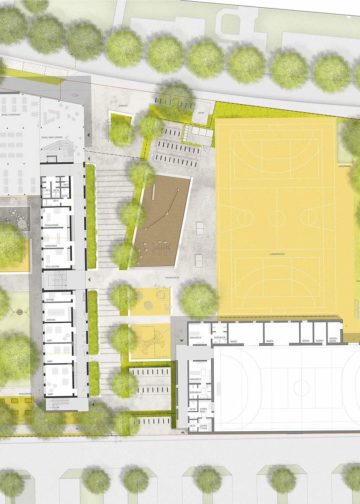 Plan für Grundschule in Cottbus-Ströbitz; Quelle: MayerWittig