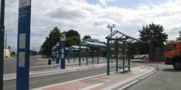 Sanierter Busbahnhof Finsterwalde nun barrierefrei