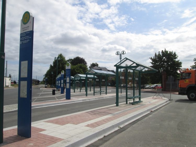 Sanierter Busbahnhof Finsterwalde nun barrierefrei