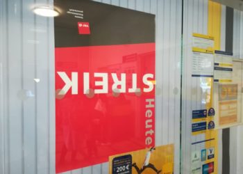 Wegen Streik: Cottbuser Postbank geschlossen