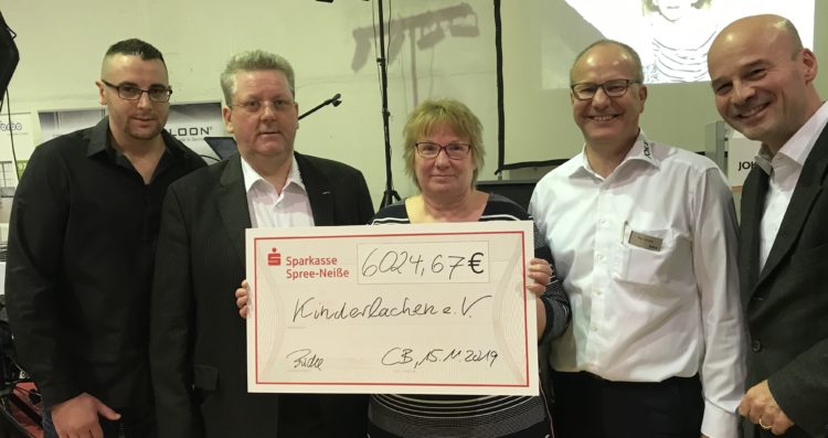Cottbuser Firmen spenden über 6.000 Euro für CTK-Verein "Kinderlachen"