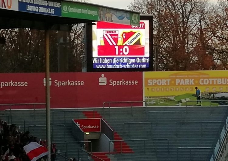 Energie Cottbus erobert zweiten Tabellenplatz! 1:0 Sieg gegen Halberstadt