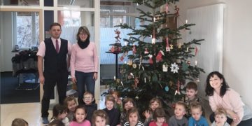 Weihnachtsglanz in der Gubener Volksbank