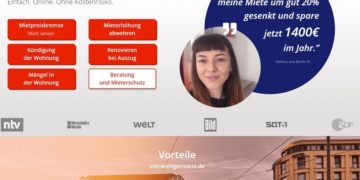 Angebot zur Mietpreisbremse. Online-Portal wenigermiete.de zulässig