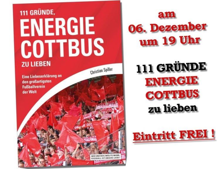 "111 Gründe, Energie Cottbus zu lieben" Lesung in Cottbus
