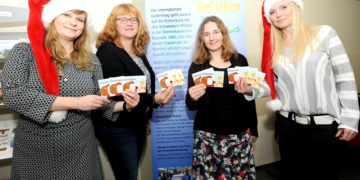 Weihnachtsgeschenke für gewaltbetroffene Frauen und Kinder organisiert