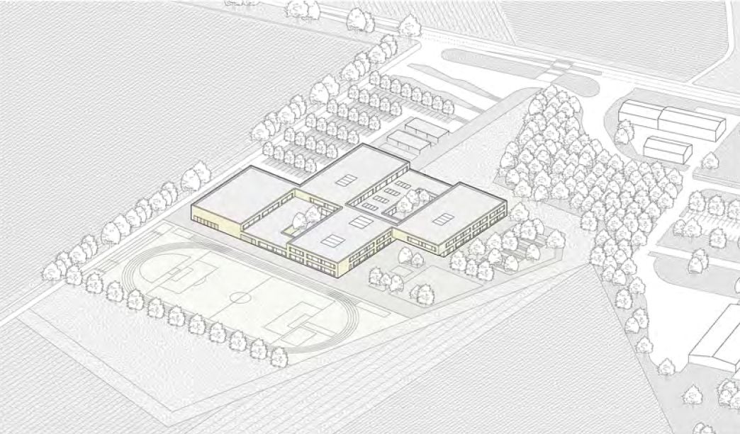Geplante Gesamtschule in Kolkwitz; SEHW Architektur GmbH
