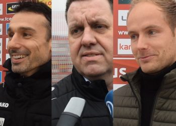 Sebastian Abt, Matthias Auth und Sebastian König im Videogespräch