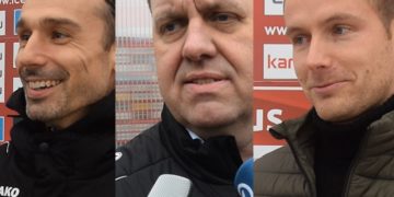 Sebastian Abt, Matthias Auth und Sebastian König im Videogespräch