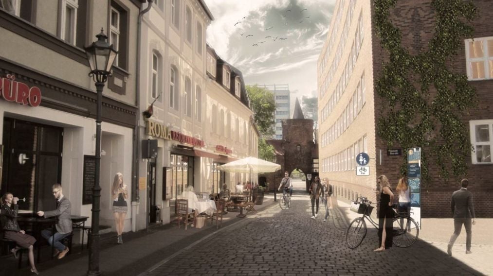 Künftige Marktstraße in Cottbus?; Grafik: Julian Schloddarick / Stadt Cottbus/Chóśebuz