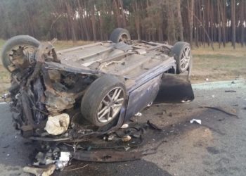 Autounfall 2018 bei Herzberg (Elbe-Elster)