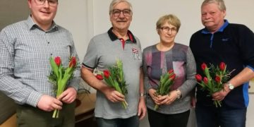 v.l.n.r.: Kevin Theiler, Franz Neumann, Jutta Lehmann und Reiner Paßkönig.