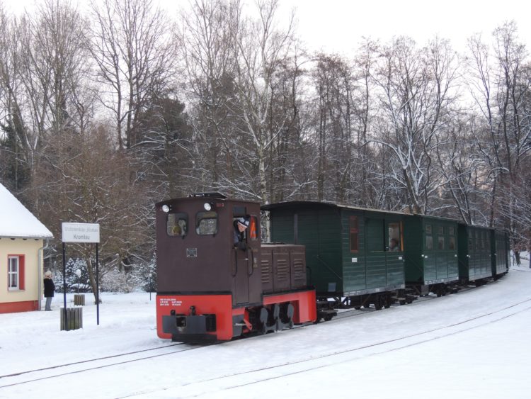 Winterfahrten: Waldeisenbahn Muskau fährt in den Kromlauer Park