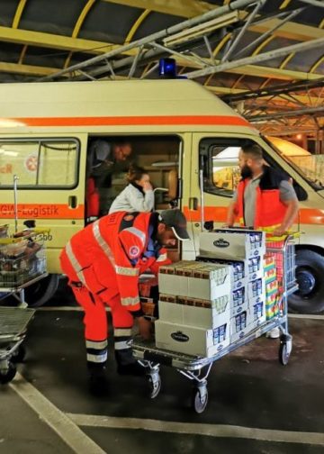 Die Johanniter Südbrandenburg versorgte LKW-Fahrer auf der A15