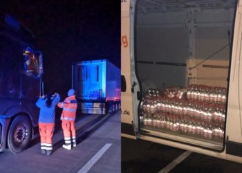 Johanniter, Katastrophenschutz und Initiative. LKW-Fahrer auf der A15 versorgt