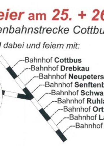 Jubiläumsfeier zu 150 Jahre Eisenbahnstrecke Cottbus - Großenhain
