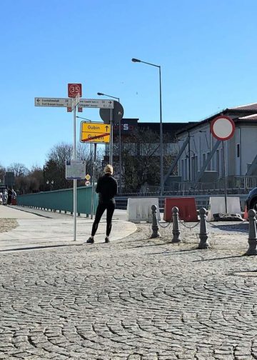 Die Grenze in Guben zu Polen ist wegen des Coronavirus geschlossen