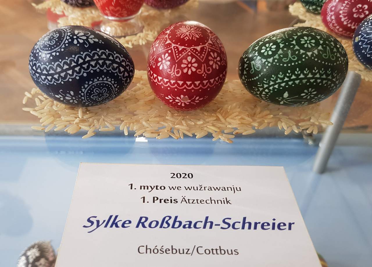 Wettbewerb ums schönste sorbische Osterei für Kinder und Jugendliche; Quelle: Domowina