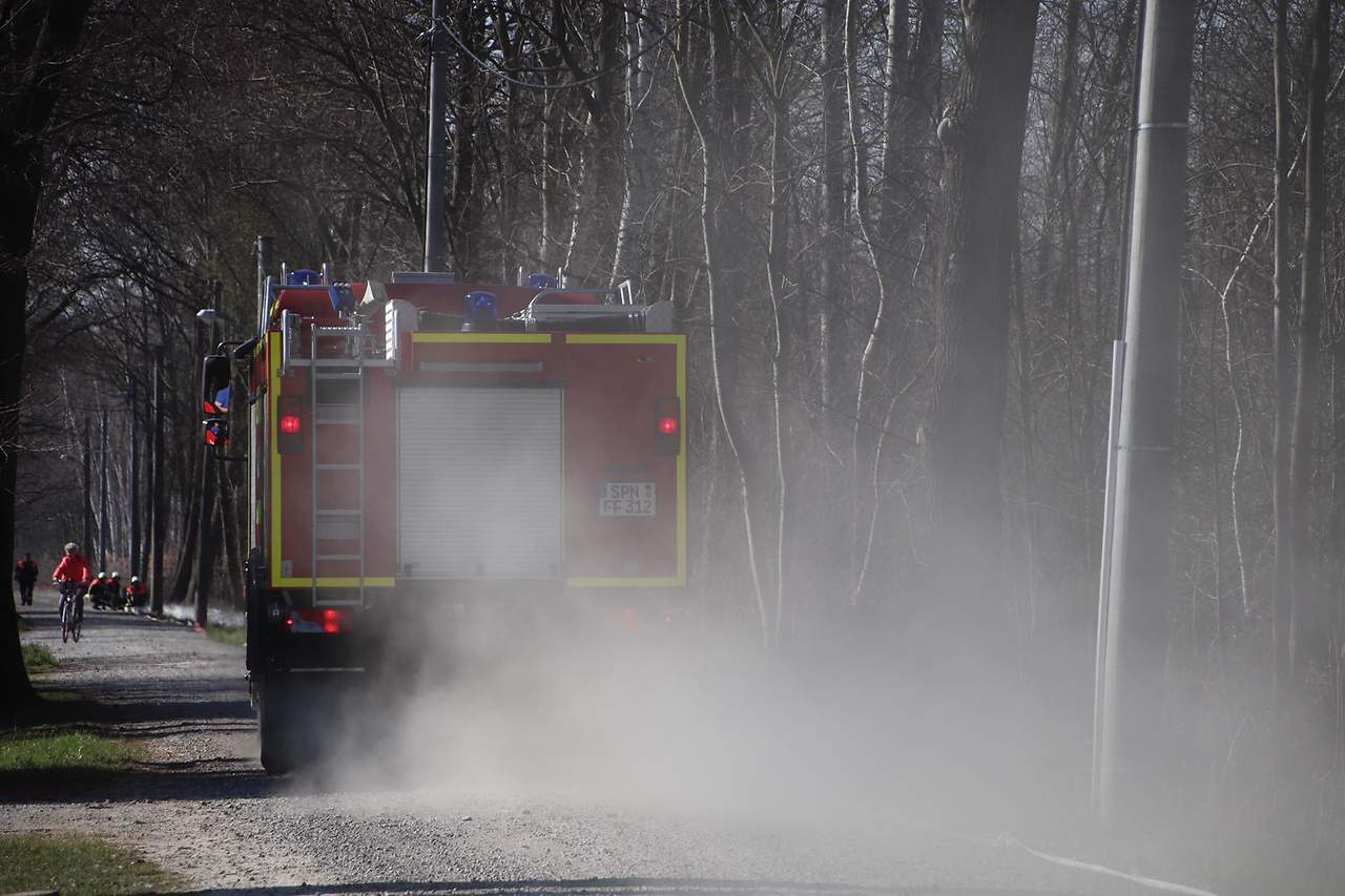 Waldbrand am 05.04.2020 bei Kolkwitz; Blaulichtreporter Cottbus