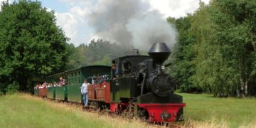 Mit der Waldeisenbahn Muskau zu Christi Himmelfahrt unterwegs