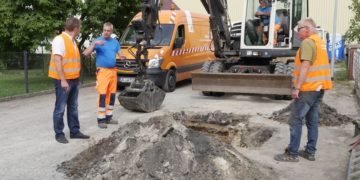 LWG verlegt neue Trinkwasserleitung in Drebkauer Glashüttenstraße