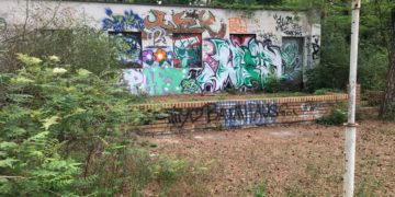 Alter Kiosk am Madlower See in Cottbus wird abgerissen