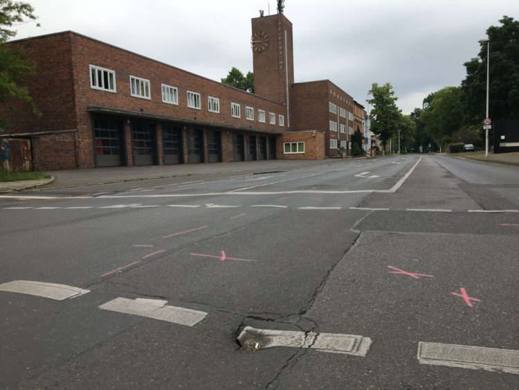 Straßen-Reparaturarbeiten in der Ewald-Haase-Straße