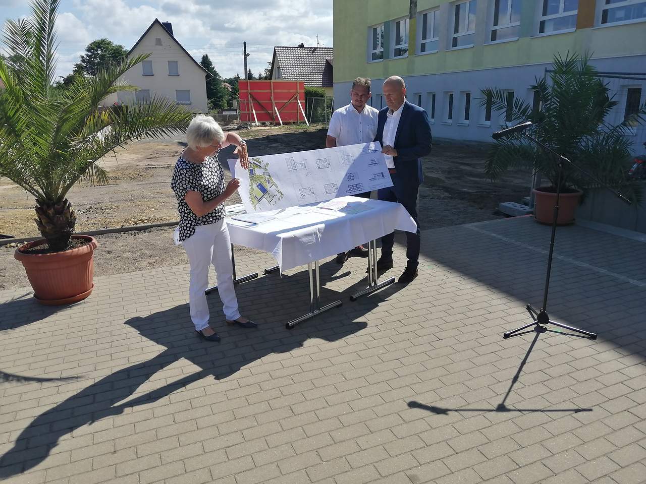 Grundsteinlegung für die Erweiterung der Elsterlandgrundschule in Herzberg; Foto: Stadt Herzberg