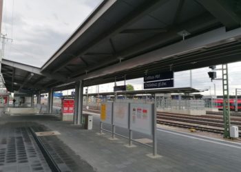 Bahnsteig auf Cottbuser Hauptbahnhof erneuert