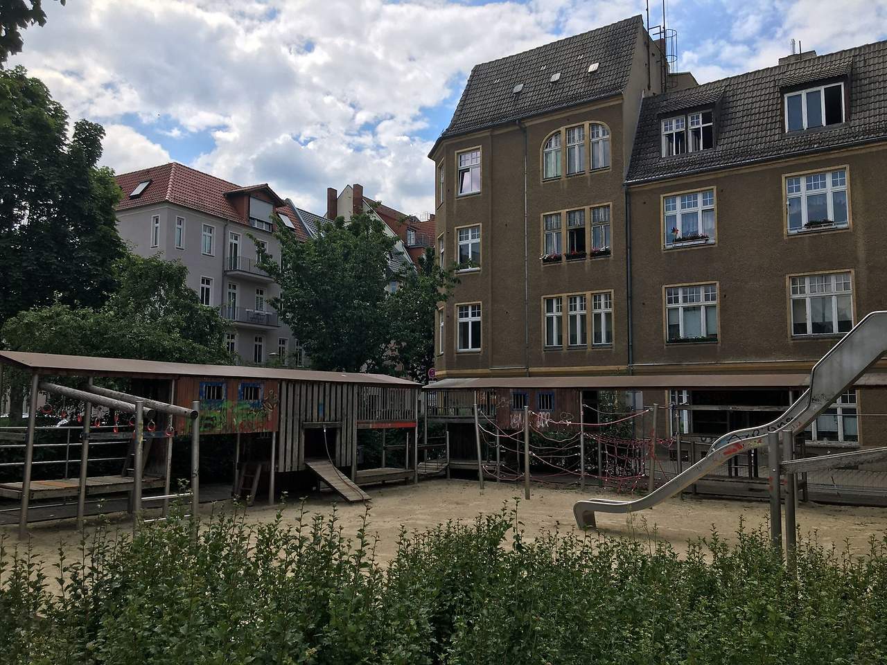 Der Spielplatz in der Cottbuser Tiegelgasse wird repariert; Foto: Stadt Cottbus