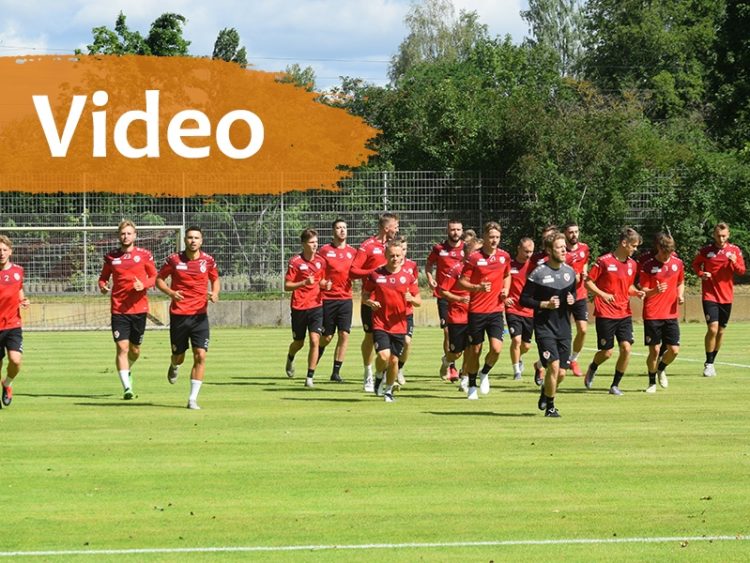 Endlich komplettes Mannschaftstraining beim FC Energie Cottbus