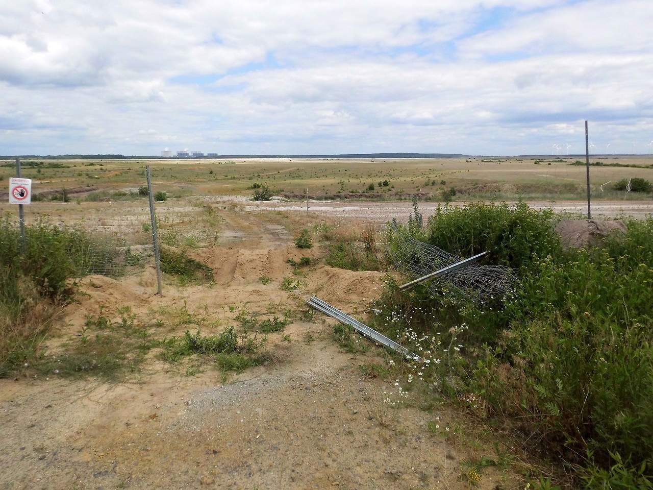 Zaunschaden am Cottbuser Ostsee; Foto: LEAG