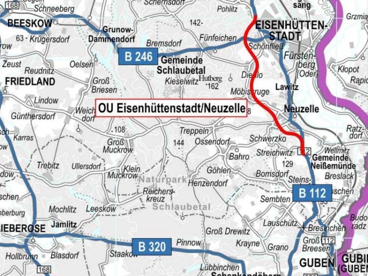 Ortsumgehung Neuzelle/Eisenhüttenstadt kommt voran. Streckenführung bestimmt