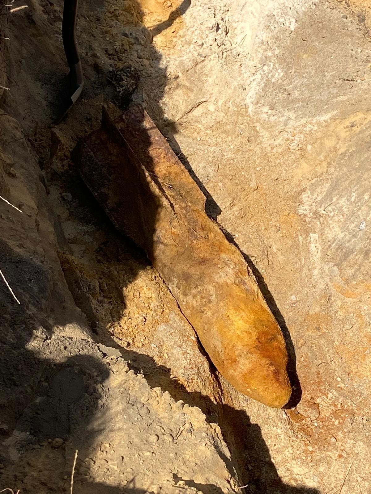 50kg Fliegerbombe in Trattendorf (Spremberg) gefunden; Quelle: KMBD