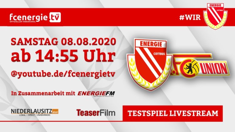 Live im Netz: Die Generalprobe des FC Energie Cottbus gegen Union Berlin