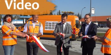 Neuer Kreisverkehr in Vetschau freigegeben