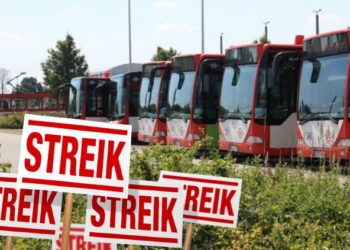 Montage Streik Cottbusverkehr