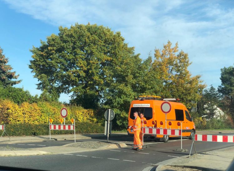 Sperrung wegen  Bombenentschärfung in Schwarzheide